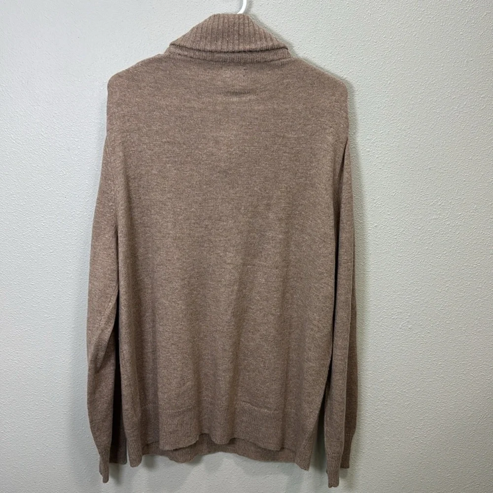 J. Crew Shawl-collar sweater‎ in supersoft lambswool blend tan